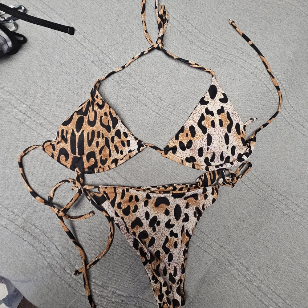 Leopard Print Bikini Set